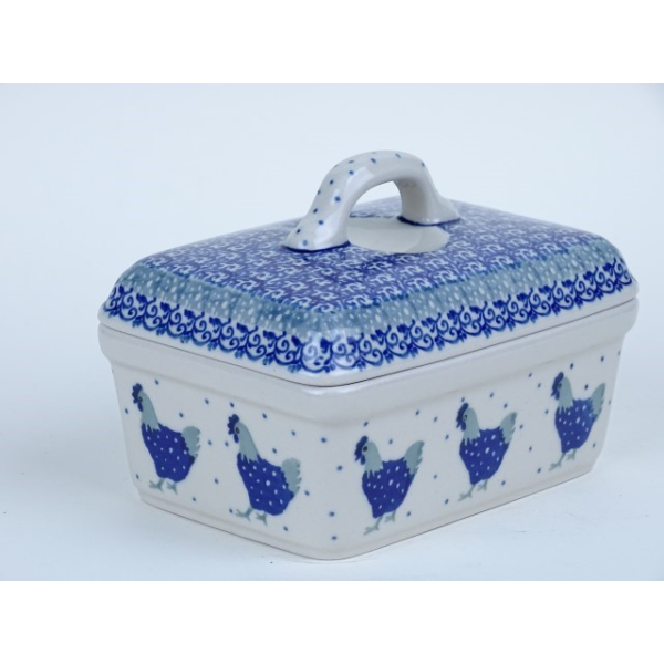 Bunzlau botervloot hoog 10 cm.  * 010-2597 kippen *