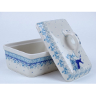 Bunzlau botervloot hoog 10 cm.  * 010-2858 hert *