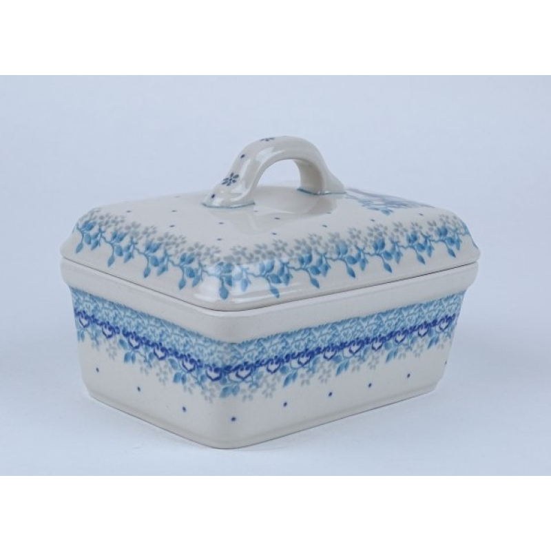 Bunzlau botervloot hoog 10 cm.  * 010-2858 hert *