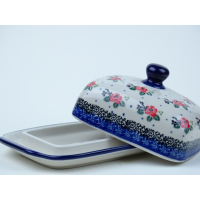 Bunzlau botervloot 17 cm. * 295-1525 roosjes *