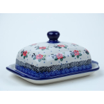 Bunzlau botervloot 17 cm. * 295-1525 roosjes *