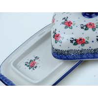 Bunzlau botervloot 17 cm. * 295-1525 roosjes *