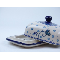 Bunzlau botervloot 17 cm. * 295-2008 vlinder *