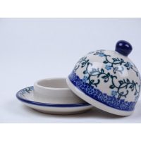 Bunzlau botervloot klein rond 9,5 cm. * C04-1820 *