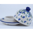 Bunzlau botervloot rond klein 9,5 cm. * C04-1823 *
