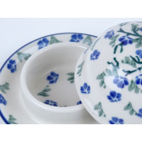 Bunzlau botervloot rond klein 9,5 cm. * C04-1823 *