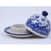 Bunzlau botervloot klein rond 9,5 cm. * C04-2276 *