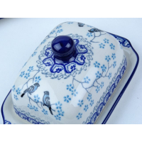 Bunzlau botervloot klein 15 cm. * A71-2805 vogeltjes *