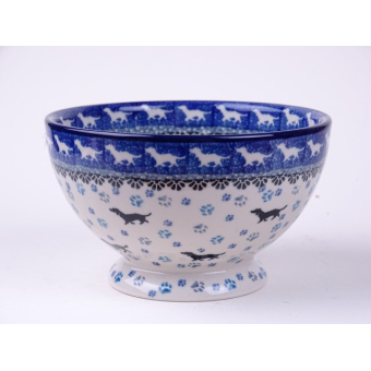 Bunzlau bowls on foot 14 cm * 206-2151 teckel *