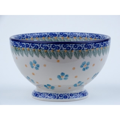 Bunzlau bowls on foot 14 cm * 206-2276 viooltjes *