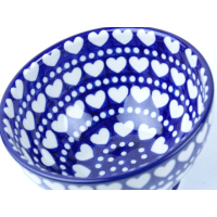 Bunzlau bowls on foot 14 cm  * 206-375 hartjes *