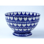 Bunzlau bowls on foot 14 cm  * 206-375 hartjes *