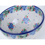 Bunzlau bowls on foot 14 cm * 206-blauwe bessen *