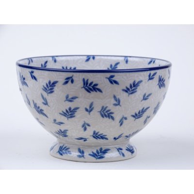 Bunzlau bowls on foot 14 cm * 206-2393 veertjes * Bunzlau bowls on foot 14 cm * 206-2393 veertjes *