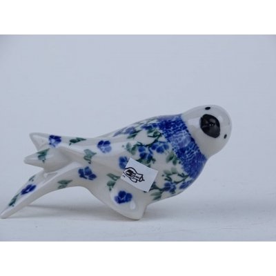 Bunzlau mini vogeltje 10,5 cm. * E40-1823 * Bunzlau mini vogeltje 10,5 cm. * E40-1823 *