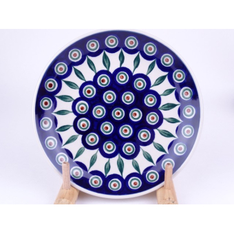 Bunzlau dinerbord 25,5 cm  * 257-54 green stripes *