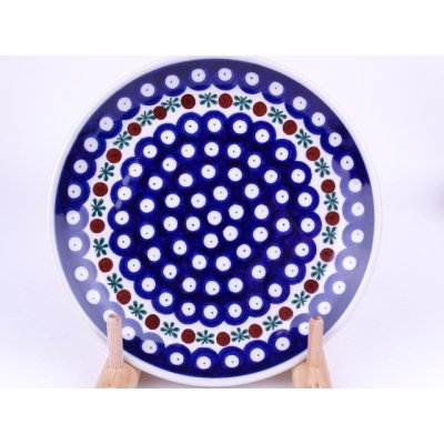 Bunzlau dineerbord 25,5 cm. * 257-70Z Flower terndil  *
