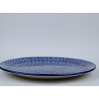 Bunzlau dinerbord/ onderbord plat 24,5 cm. hoogte 2,5 cm.  * E63-2396 *