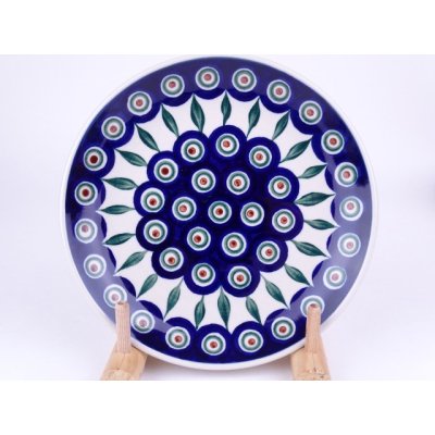 Bunzlau dinerbord 25,5 cm  * 257-54 green stripes *