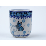 Bunzlau Shotglaasje/ waxinelichtje * 736-2008 vlinder *