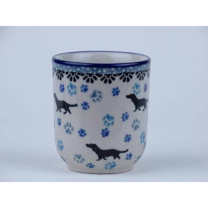 Bunzlau Shotglaasje/ waxinelichtje * 736-2151 teckel *