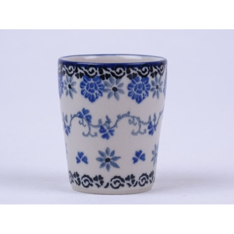 Bunzlau eierdopje/ waxinelichtje/ shotglaasje 6 cm. * D54-2009 *