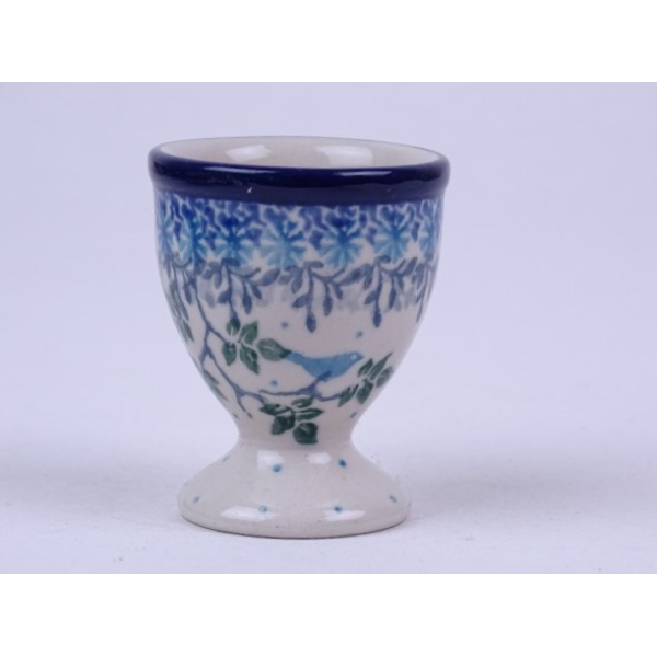 Bunzlau eierdopje 6 cm.  * 106-2830 vogeltje *