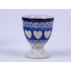 Bunzlau eierdopje 6 cm.  * 106-375-M hartjes *