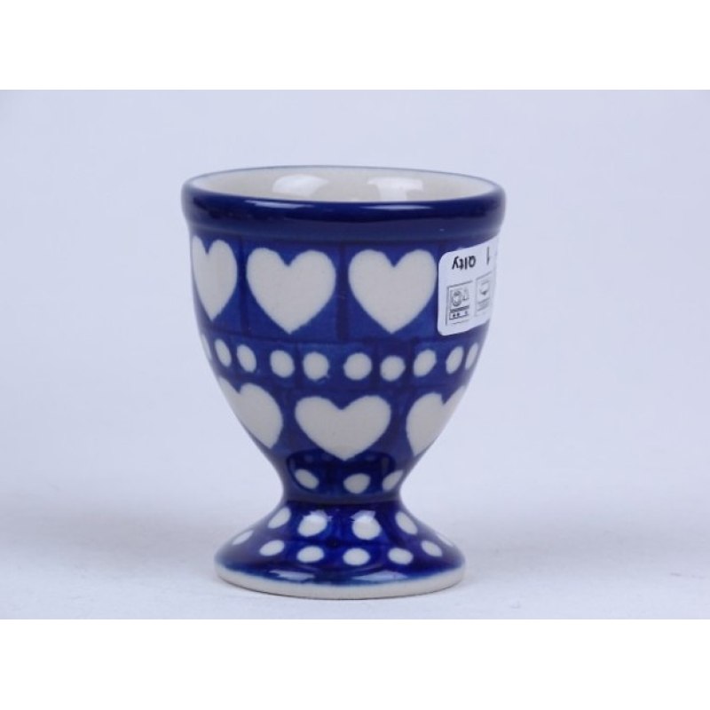 Bunzlau eierdopje 6 cm.  * 106-375-E hartjes *