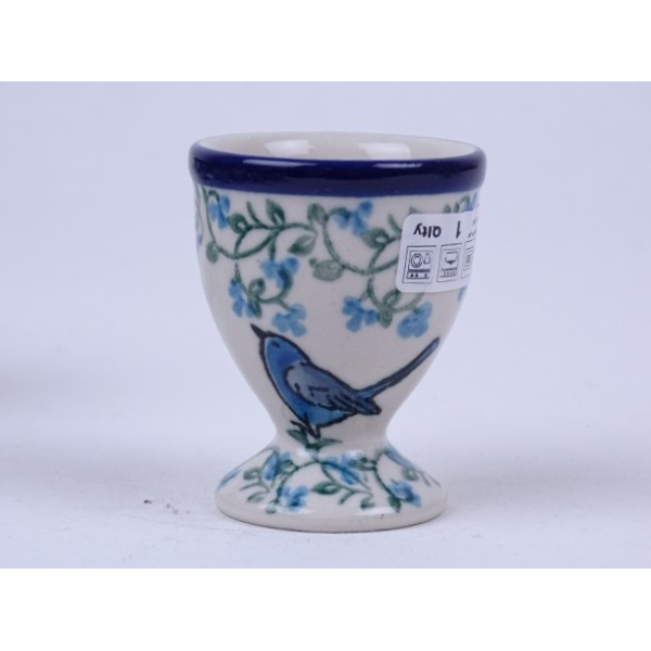 Bunzlau eierdopje 6 cm.  * 106-vogeltje *