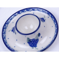Bunzlau eierdopje plat 10 cm. * 145-2597 kippen *