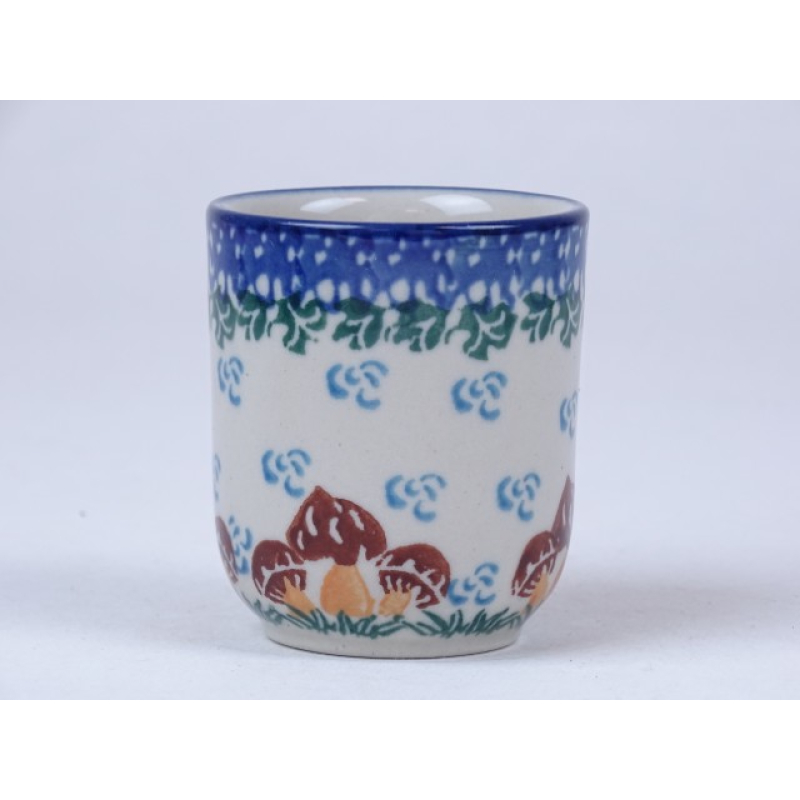 Bunzlau shotglaasje/ espresso 60 ml. * 736-1732 paddenstoelen *