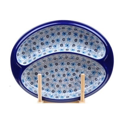 Bunzlau serveerbord /fondue bord 25 cm.  *497- 100 *
