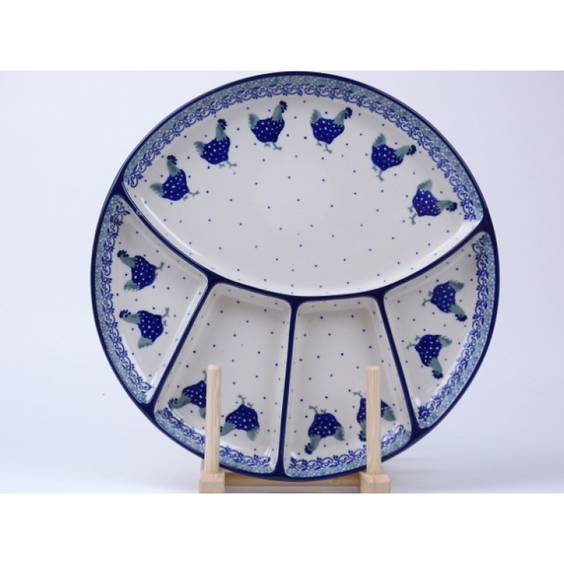 Bunzlau fondue bord 26 cm * 498-2597 kippen *