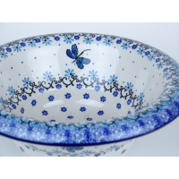Bunzlau schaal met rand 22,5 cm  * 452-1944  libelle *