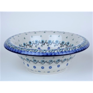 Bunzlau schaal met rand 22,5 cm  * 452-1982  *