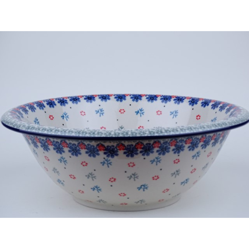 Bunzlau schaal met rand 26 cm. * 863-2636 *