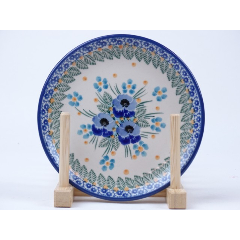Bunzlau gebakbordje 16 cm. * 261-2276 viooltjes *