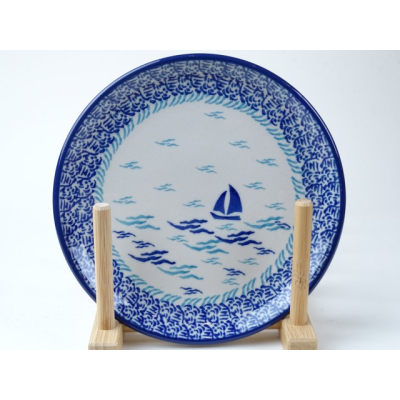 Bunzlau gebaksbordje 16 cm. * 261-2931 bootje *