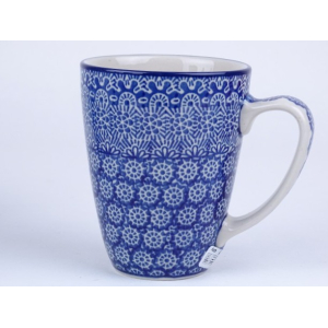 Bunzlau mok met oor 300 ml. * D05-884 *