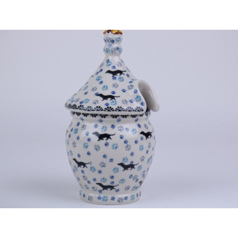 Bunzlau honingpot 17,5 cm.  * D82 -2151 teckel *