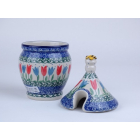 Bunzlau honingpot 17,5 cm.  * D82-2599  r.t ulpen*