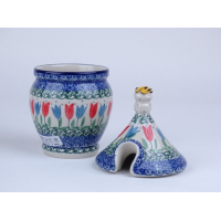 Bunzlau honingpot 17,5 cm.  * D82-2599  r.t ulpen*