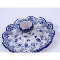 Bunzlau kaarsenstandaard 12,5 cm.  * A94-2158 *