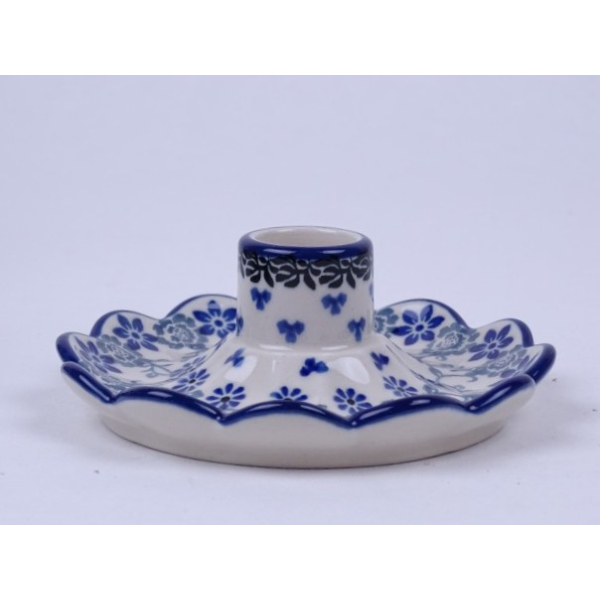 Bunzlau kaarsenstandaard 12,5 cm.  * A94-2158 *