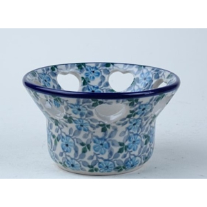 Bunzlau waxinelichtje hartjes 9 cm. * A90-2162 *