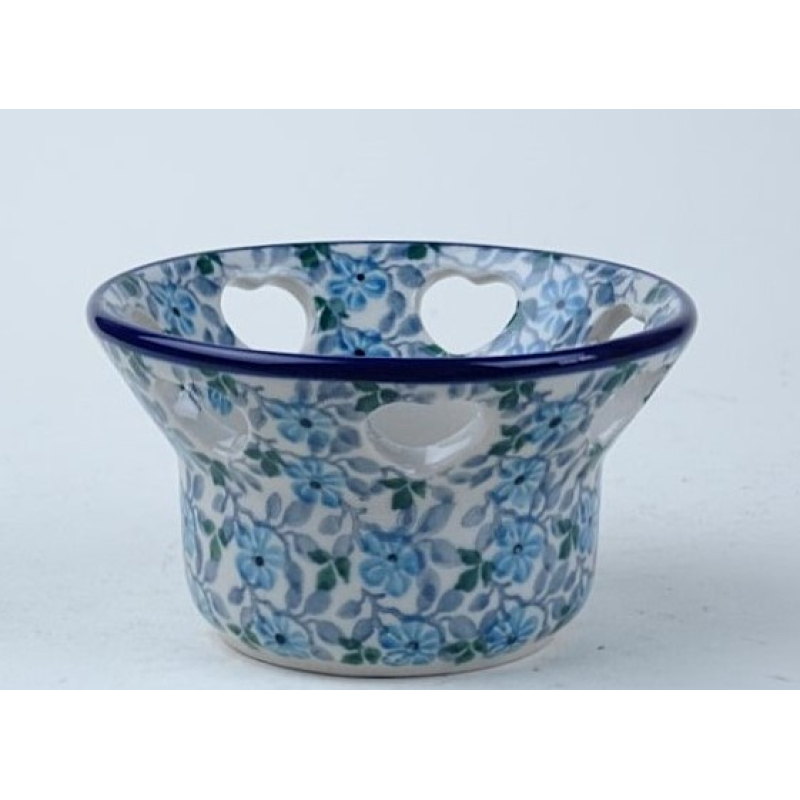 Bunzlau waxinelichtje hartjes 9 cm. * A90-2162 *