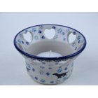 Bunzlau waxine houder hartjes 9 cm. * A90-2151 *