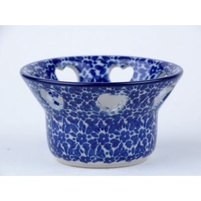 Bunzlau waxinelichtje hartjes 9 cm. * A90-2396 * Bunzlau waxinelichtje hartjes 9 cm. * A90-2396 *