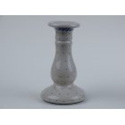 Bunzlau kaarsen standaard 16 cm hoog De laatse. * 224-56-wit  *